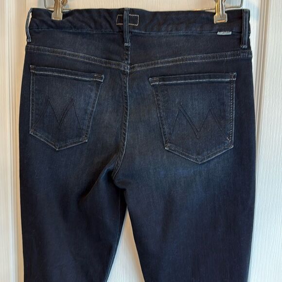 Mother Stunner Zip Ankle Step Fray Not Guilty Women's Black Jeans-31-Excellent - Picture 3 of 16